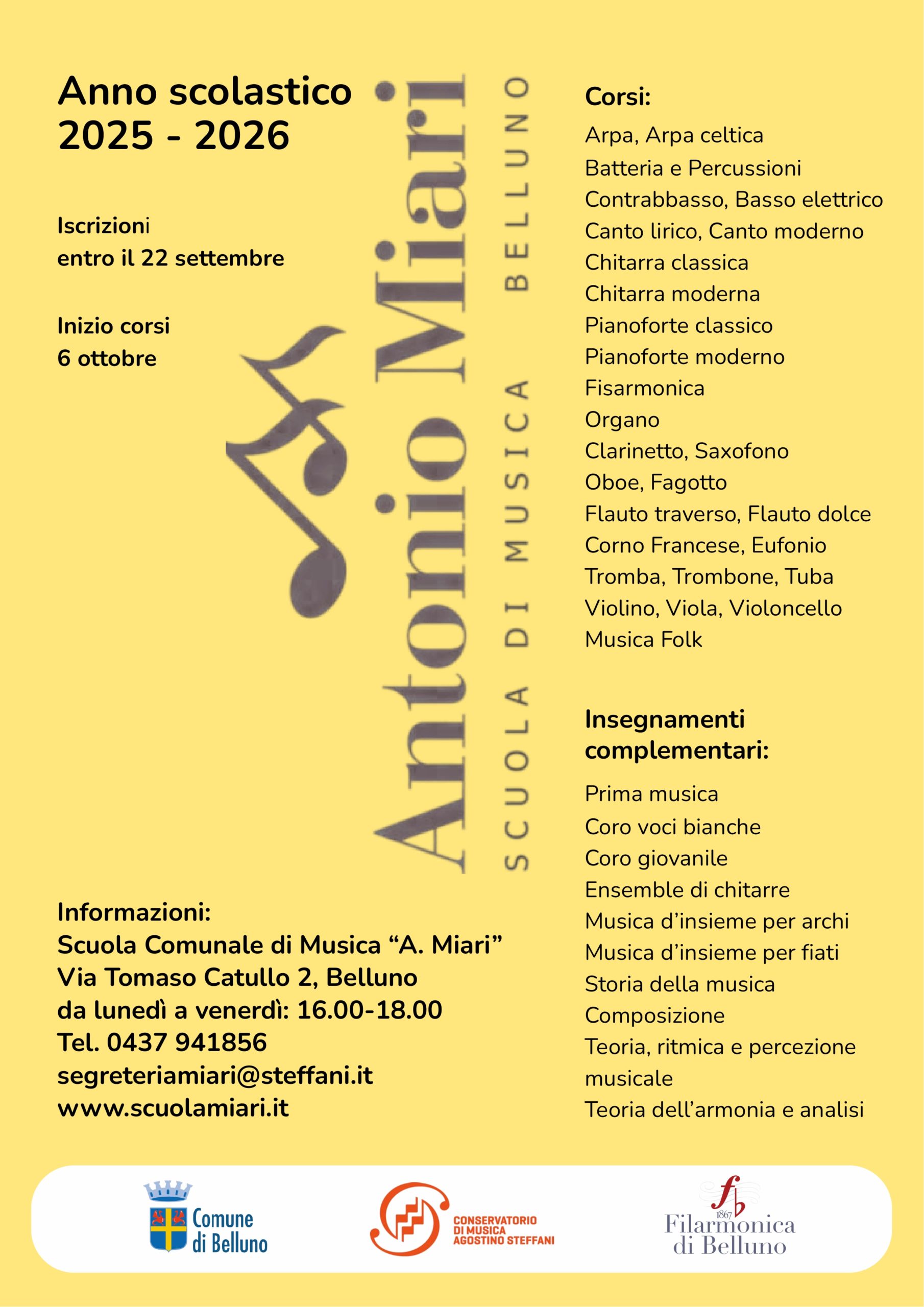 Iscrizioni 2025 2026